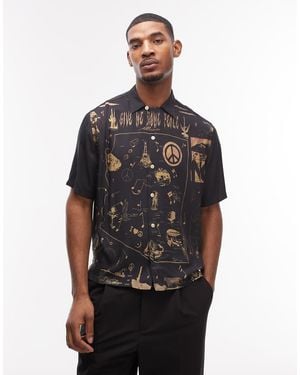 AllSaints Pacify Short Sleeve Shirt - Black