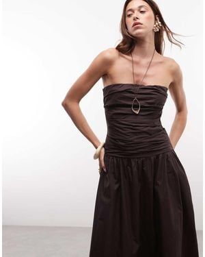 Gap Drop Waist Bandeau Maxi Dress - Black