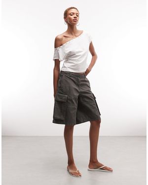 Weekday Bermuda Cargo Shorts - White