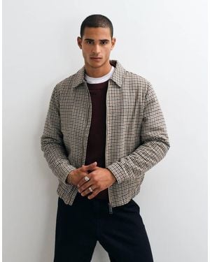 Threadbare Faux Wool Collared Jacket - Grey