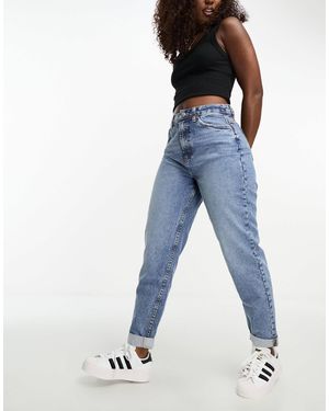 ASOS Hourglass High Rise Relaxed Mom Jeans - Blue