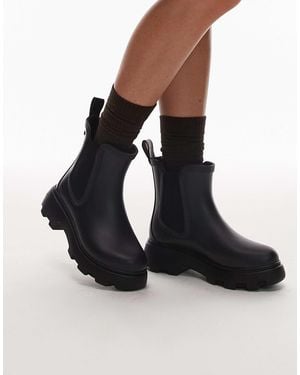 Tommy Hilfiger Tommy Hilfiger Flag Logo Gumboots With Lining - Black