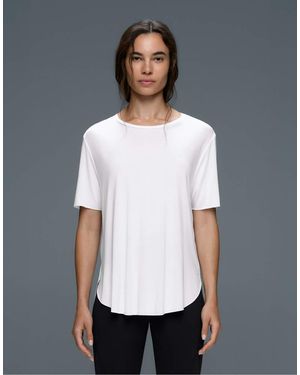 Oysho Modal Blend Short-Sleeved T-Shirt - White