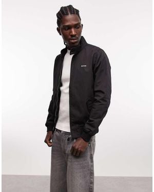 Schott Nyc Logo Patch Harrington Jacket - Blue