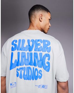ASOS – oversize-t-shirt - Blau