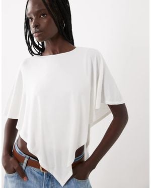 ASOS Top Capa De Doble Capa En-Neutro - Blanco