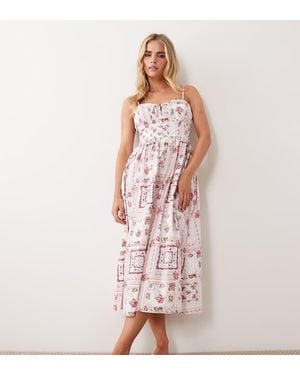 Miss Selfridge Corset Maxi Dress - Pink