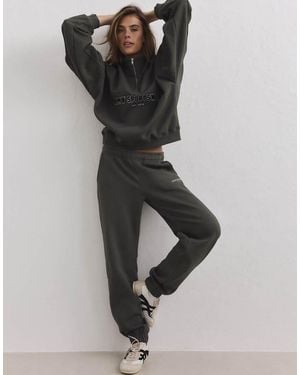 Aim'n Pantalones De Chándal Clásicos En Dark Ivy-Verde - Negro