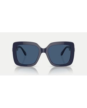 Swarovski – sk6001 – eckige sonnenbrille - Blau