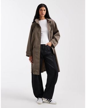 ASOS Giacca Impermeabile Color Fungo - Nero