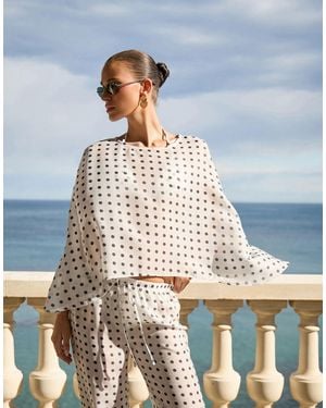 4th & Reckless Top cape - Bleu