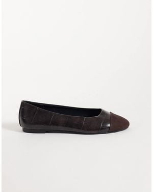 ASOS Leon ballerinas mit kappe - Braun