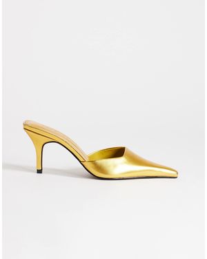 TOPSHOP Alfie spitze pumps mit mittlerem absatz - Mettallic