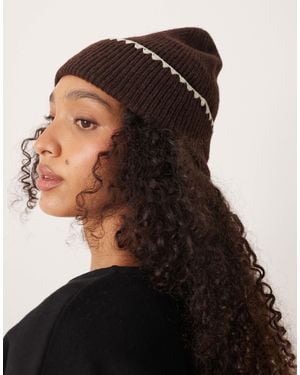 Accessorize Stitch Beanie - Black