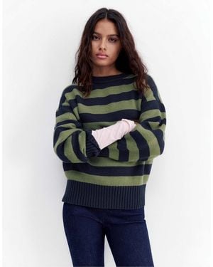 Pull&Bear – oversize-pullover - Blau