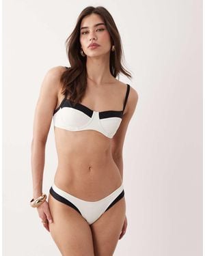 Free Society Monochrome Underwire Bikini Top - Natural