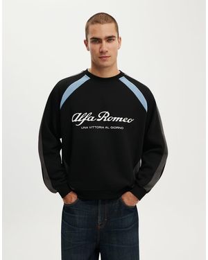 Cotton On Box Fit Alfa Romeo Jumper - Black