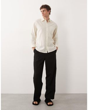 Jack & Jones Toby Wide Leg Tailored Trouser - White