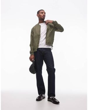 TOPMAN Lightweight Bomber Jacket - White