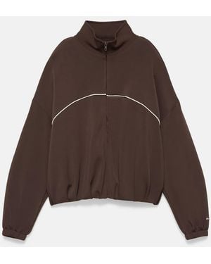 Pull&Bear Losvallend Jack Met Contrasterende Biezen - Bruin