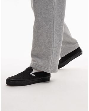 Vans Classic Lx Houndstooth Slip On Sneakers - Gray