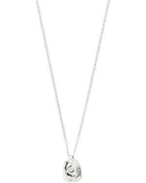Pilgrim Collier riyan plaqué argent - Blanc