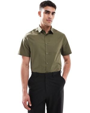 ASOS Formal Easy Iron Regular Shirt - Green