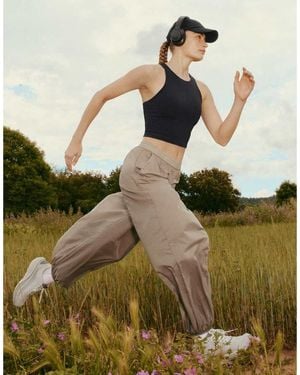 Oysho Checked Technical Bloomer Trousers - Green