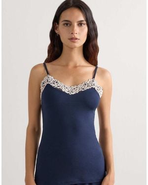 Intimissimi Pretty Flowers Modal Top - Blue