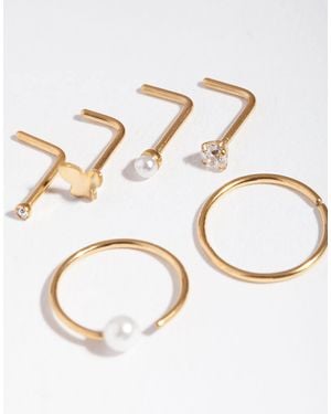 Lovisa – 6er-pack e nasenpiercings - Mettallic