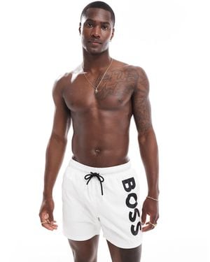 BOSS Boss – octopus – e badeshorts - Weiß