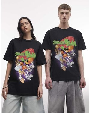 PRNT Space Jam Space Relaxed T-Shirt - Black