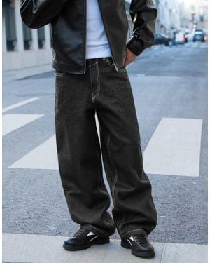 Bershka Super baggy Jeans - Blue