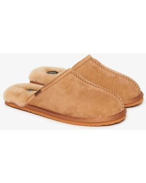 Superdry Suede Mule Slippers - White