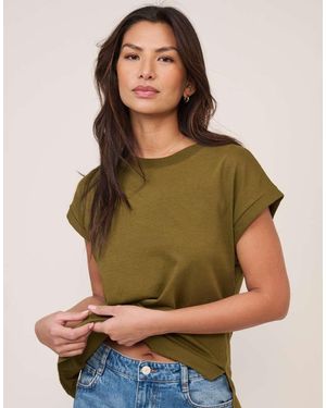 Nobody's Child Cap Sleeve T-Shirt - Green