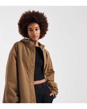 ASOS Asos Design Tall Oversized Fleece Lined Rain Coat - Brown