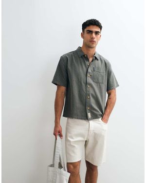 Abercrombie & Fitch Oversized Short Sleeve Shirt - Green