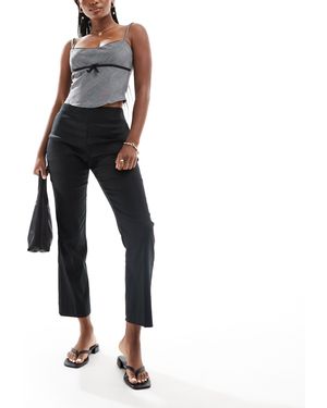 Mango – schlupfhose aus elastischem leinen - Blau
