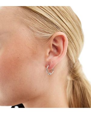Kingsley Ryan Sterling Ball 14mm Hoop Earrings - Brown