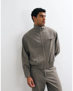 ASOS Harrington Smart Co-ord Jacket - Grey