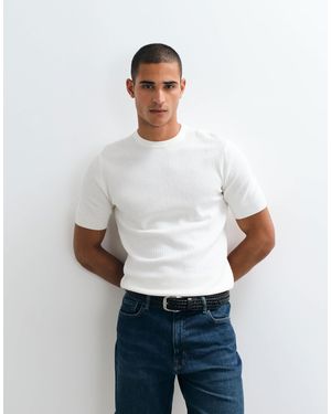 Mango Knitted T-shirt - White
