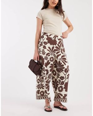 ONLY Cropped Wide Leg Trousers - White