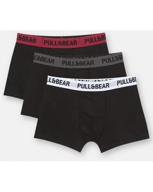 Pull&Bear Confezione Da 3 Boxer - Multicolore
