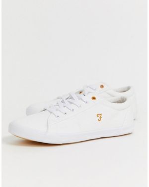 Farah Canvas Plimsoll - White