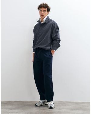 ASOS Premium Heavyweight Slim Balloon jogger - Blue