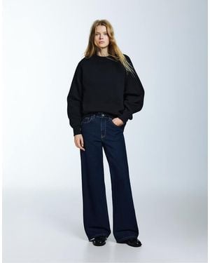 Pull&Bear Wide-Leg Jeans - Blue