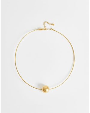TOPSHOP Ozzie Waterproof Stainless Steel Necklace - Natural