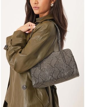 ASOS – strukturierte schultertasche - Braun