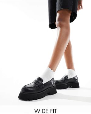 Raid Wide Fit – jacina – loafer - Schwarz
