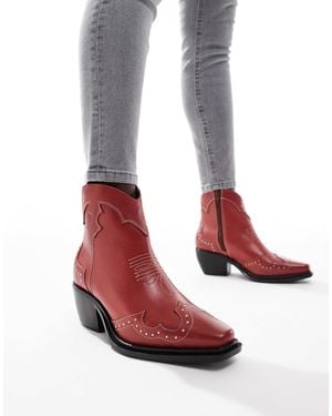 OFF THE HOOK – grange – ankle-boots aus leder - Weiß